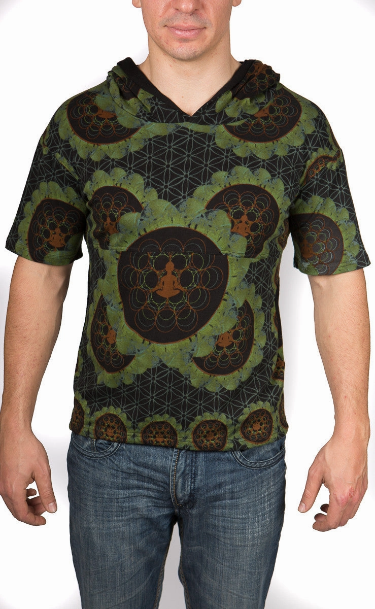Print Hood Tee Lucid Anti Bacterial Layer
