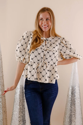 Bow Down Blouse Summer Dress