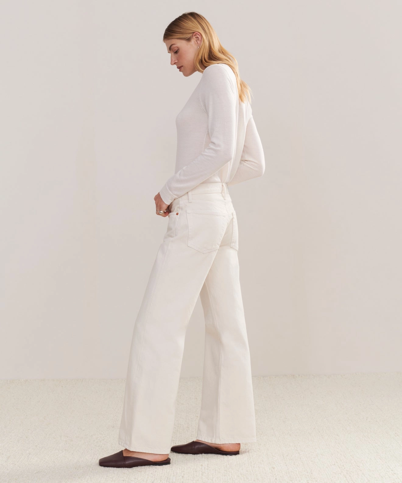 Relaxed Wearable Mid-rise fit Mid Rise Wide Leg
