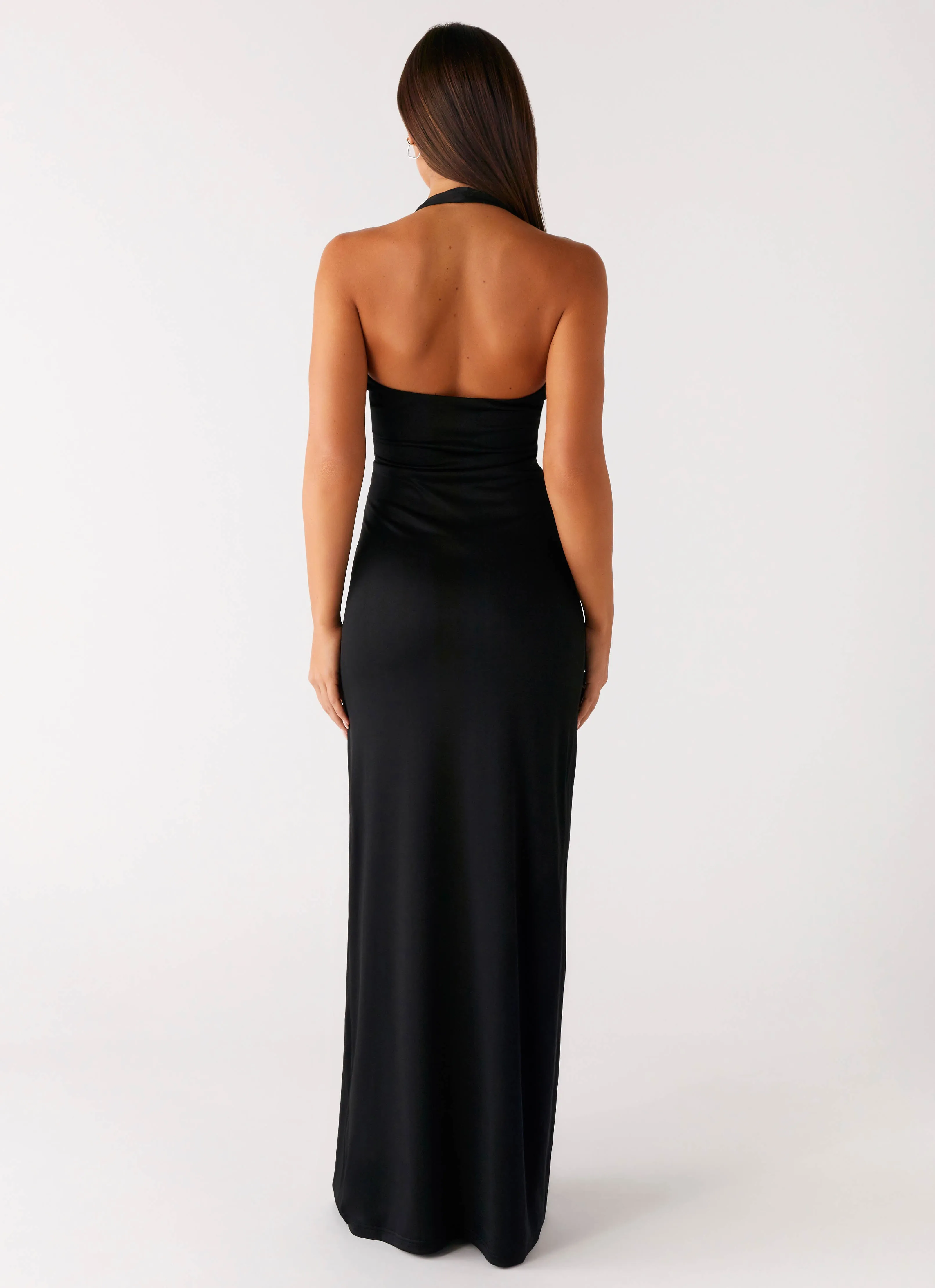 Fashion Layers Bright-Hue Midnight Dreams Maxi Dress - Black