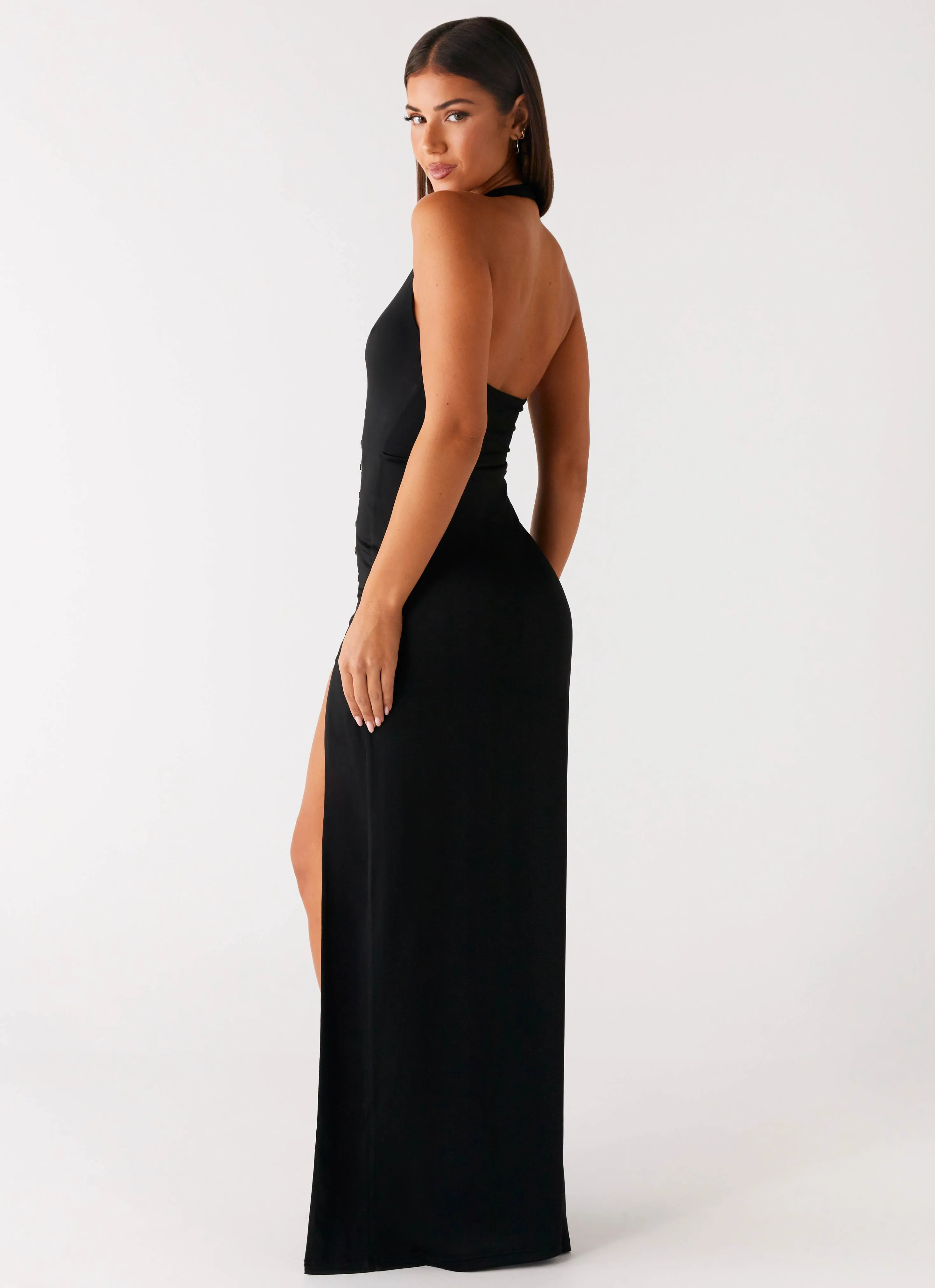 Contemporary Layer Midnight Dreams Maxi Dress - Black