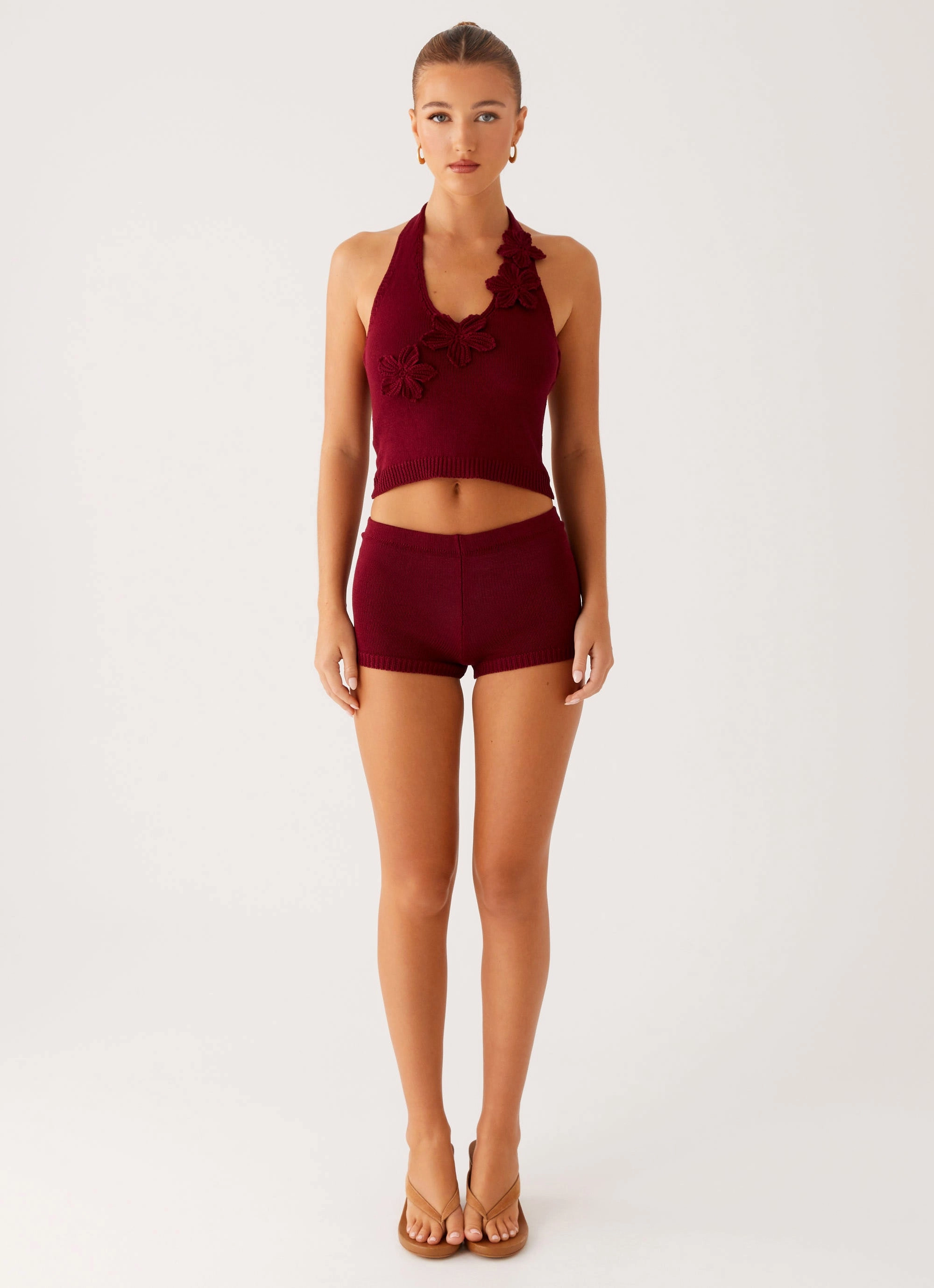 NonRestrictiveCut Breath Fit Miffy Mini Shorts - Maroon