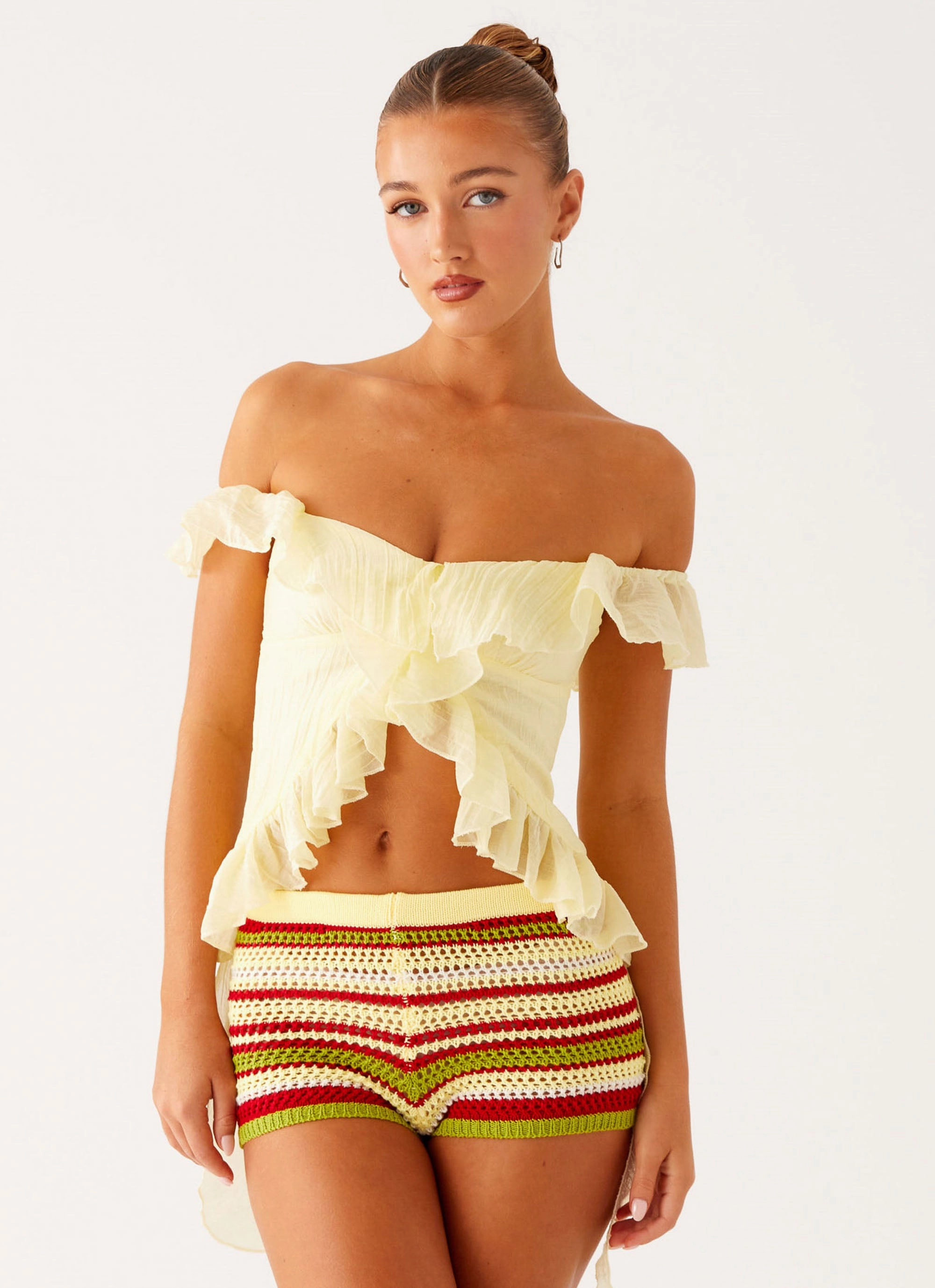 Miffy Mini Shorts - Yellow Multi Comfort Layer Wear Adjustable Closure