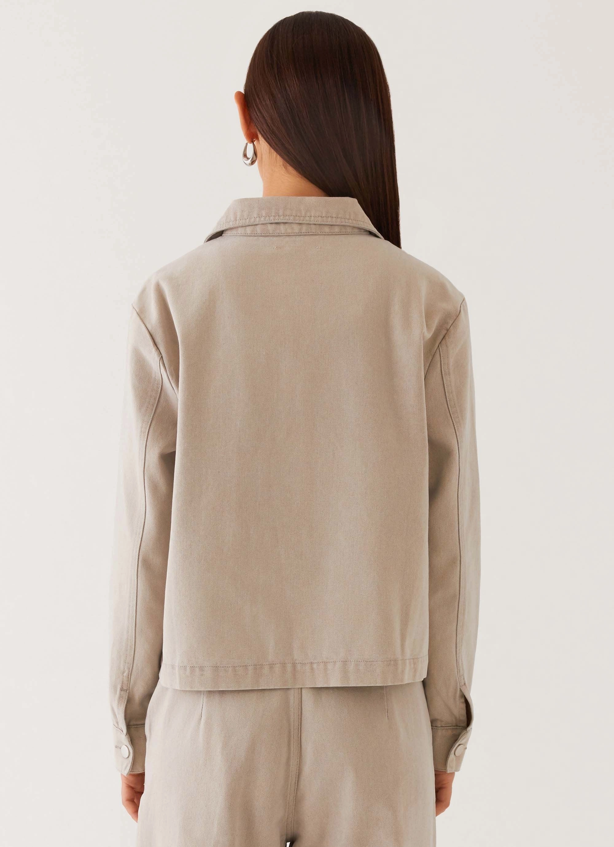 MagneticClosureSystem Milani Denim Jacket - Grey