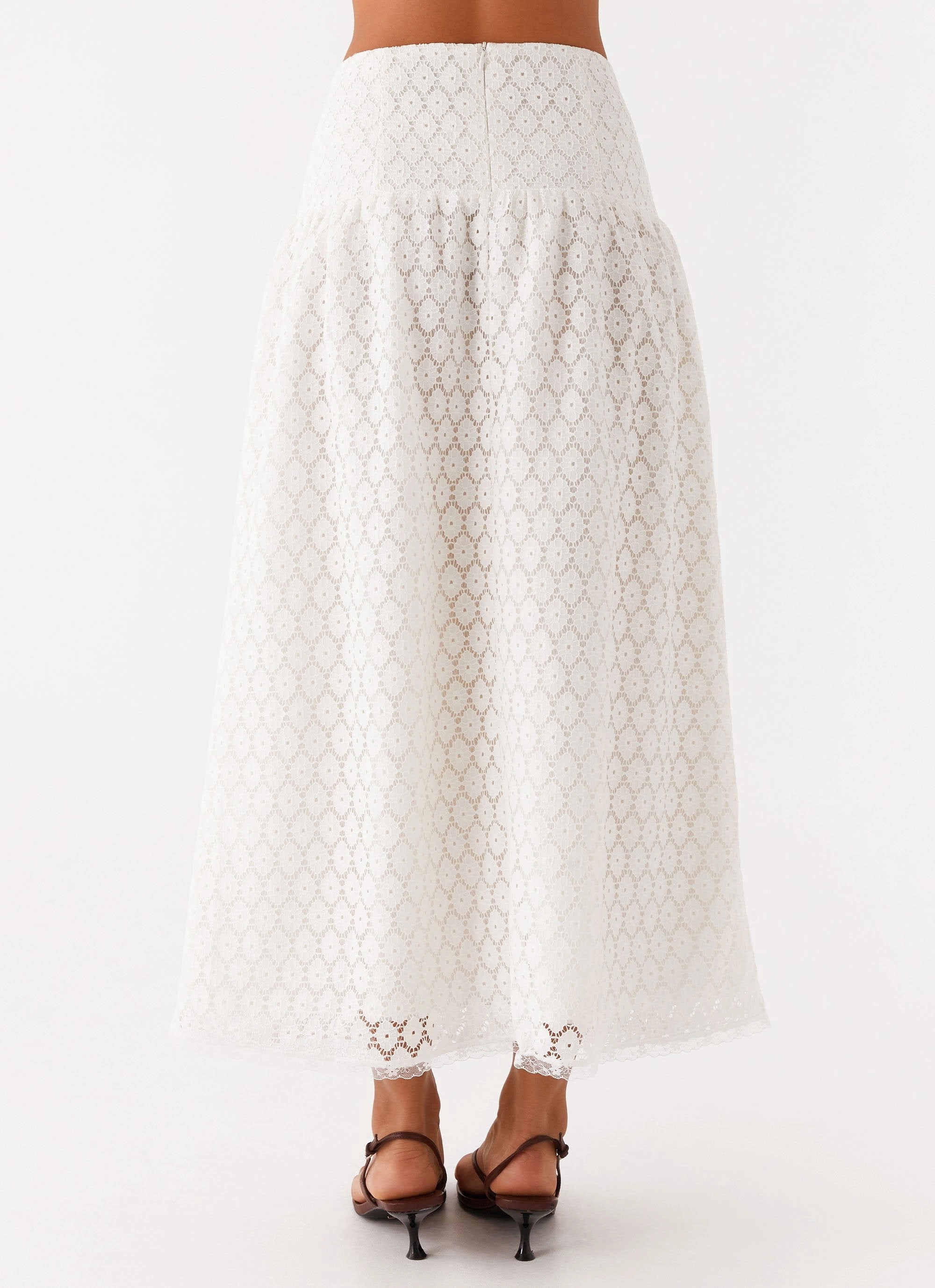 Indiana Corset Midi Skirt - White CompressionSupport