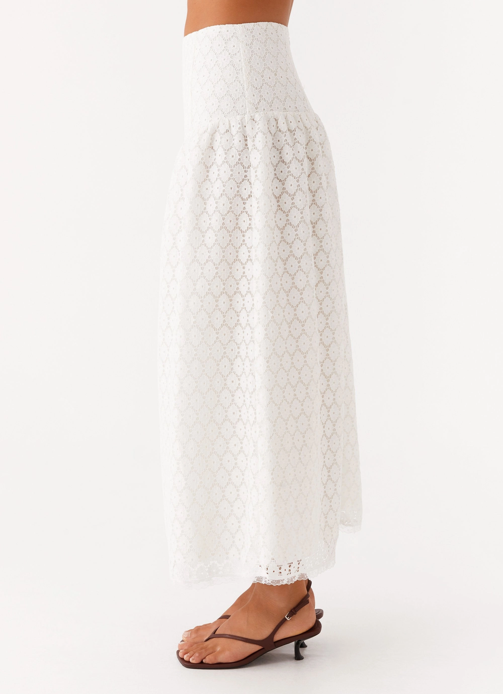 ReinforcedStitching Indiana Corset Midi Skirt - White