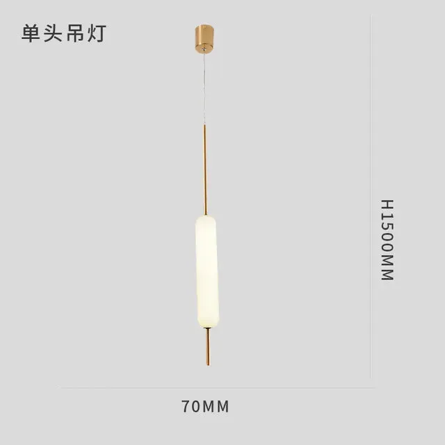 Minimalist decor pendant lights Nordic Home Bedroom Bedside Decoration Brass For Living room Modern Led pendant light Fixtures