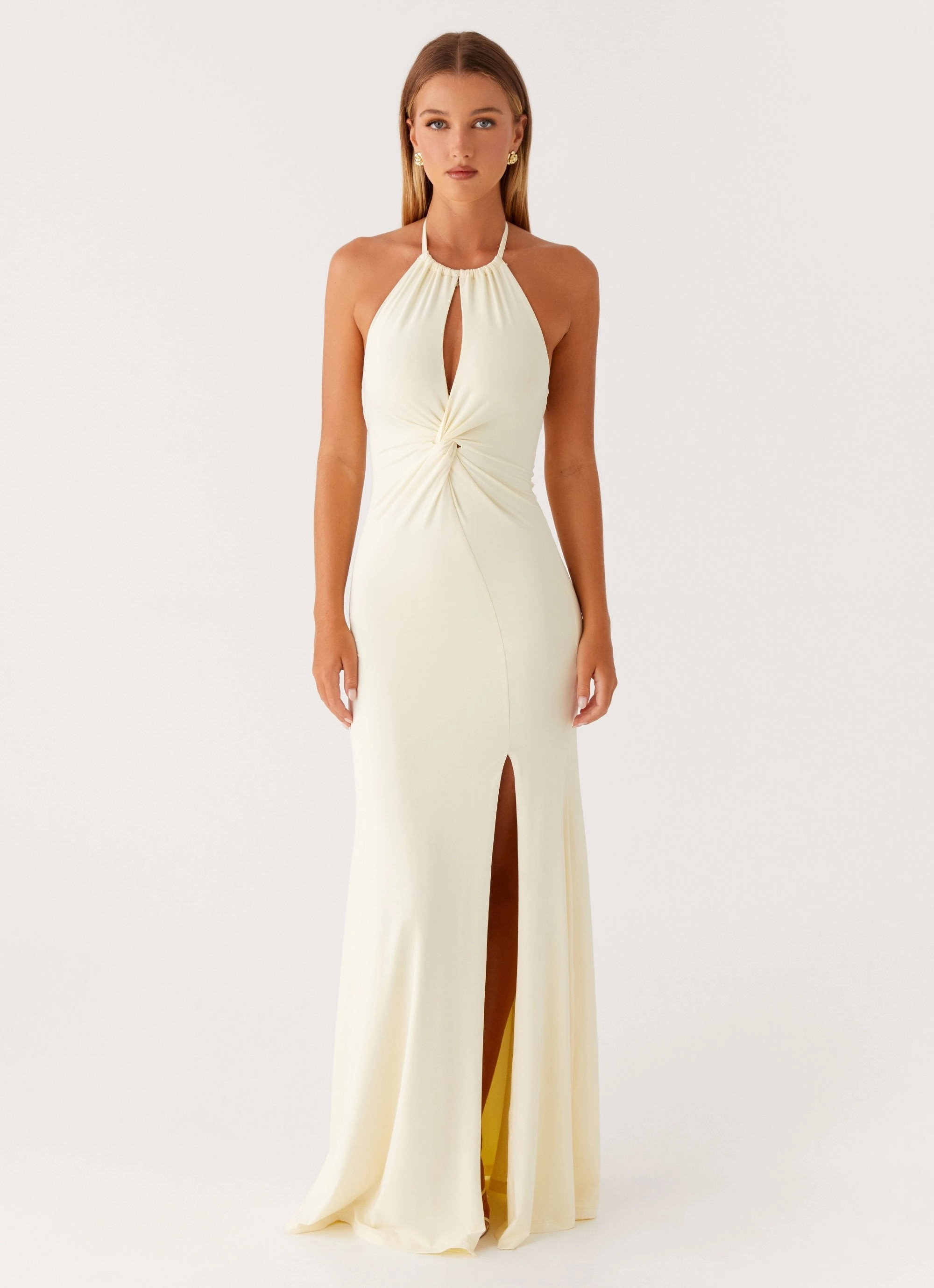 Just In Time Maxi Dress - Yellow Work Vibes