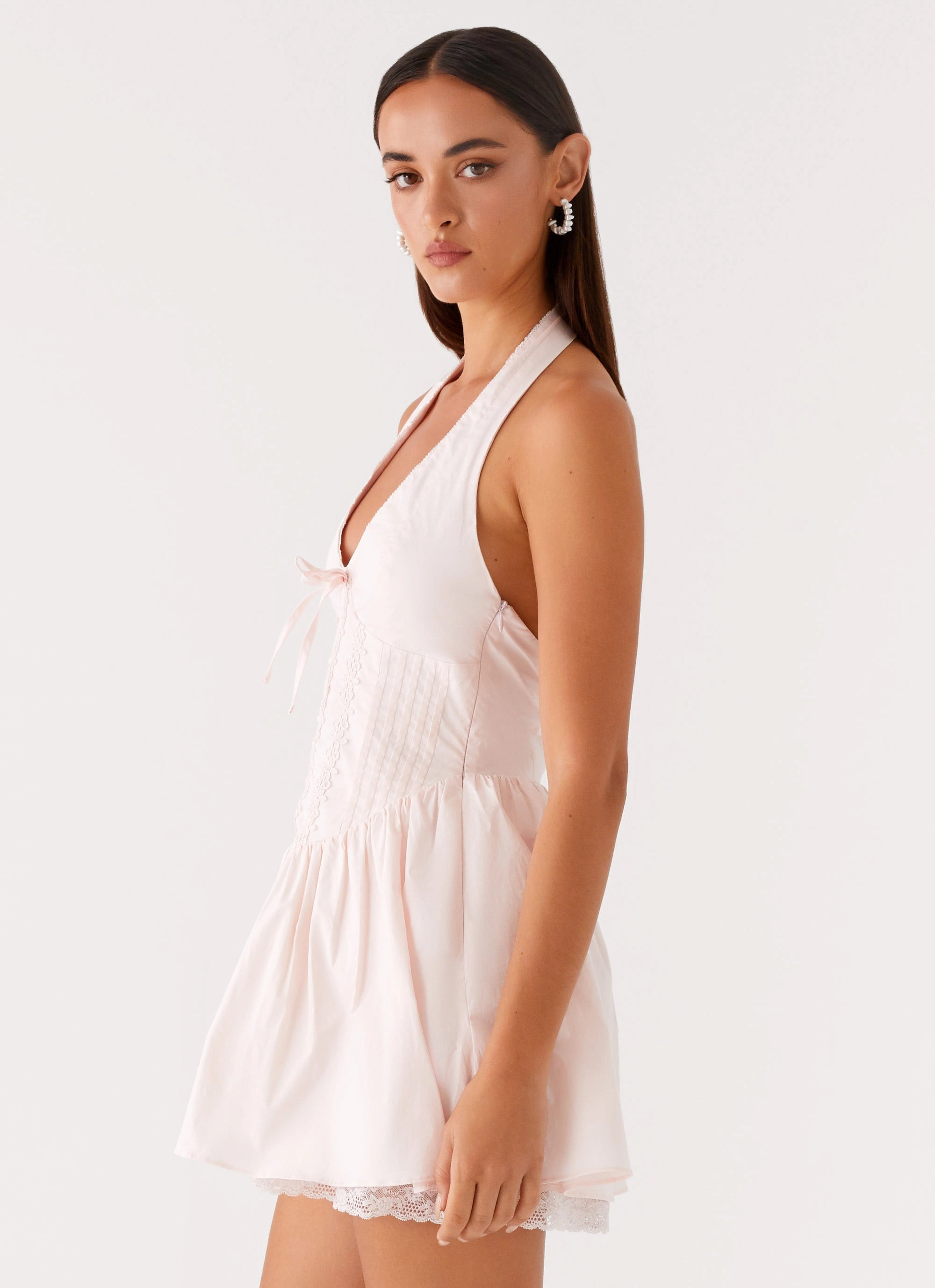 Chilly Day Layers Moira Mini Dress - Pink