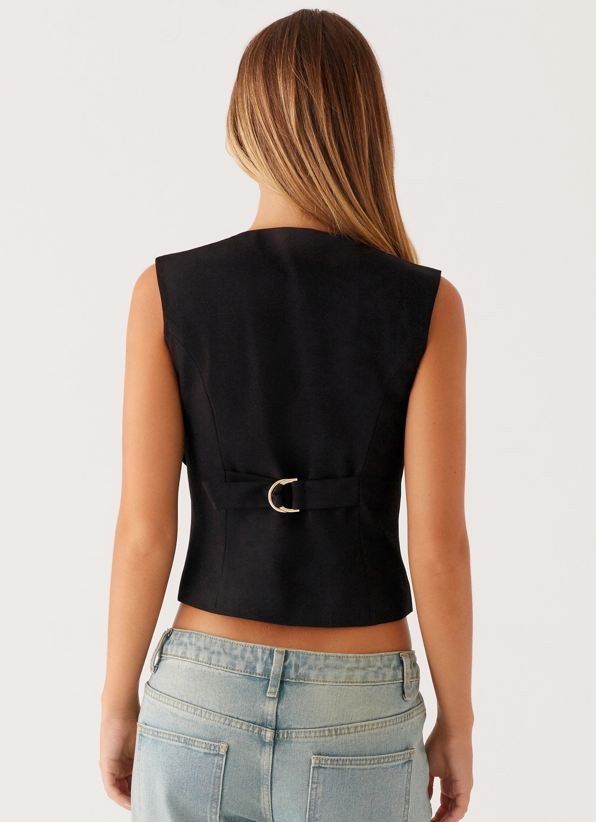 LightweightDesign Mira Vest Top - Black