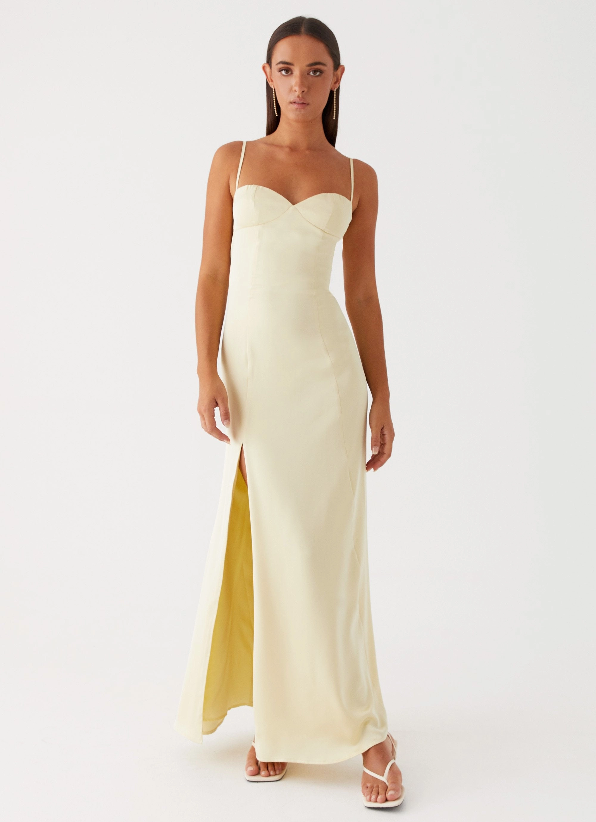 Coastal Chic Miss Bloom Maxi Dress - Lemon