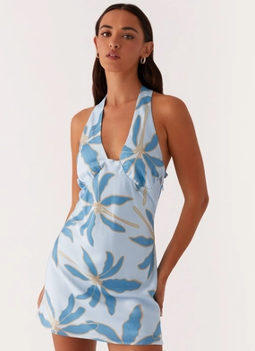 Semi Casual Miss Summer Mini Dress - Opulent Blue