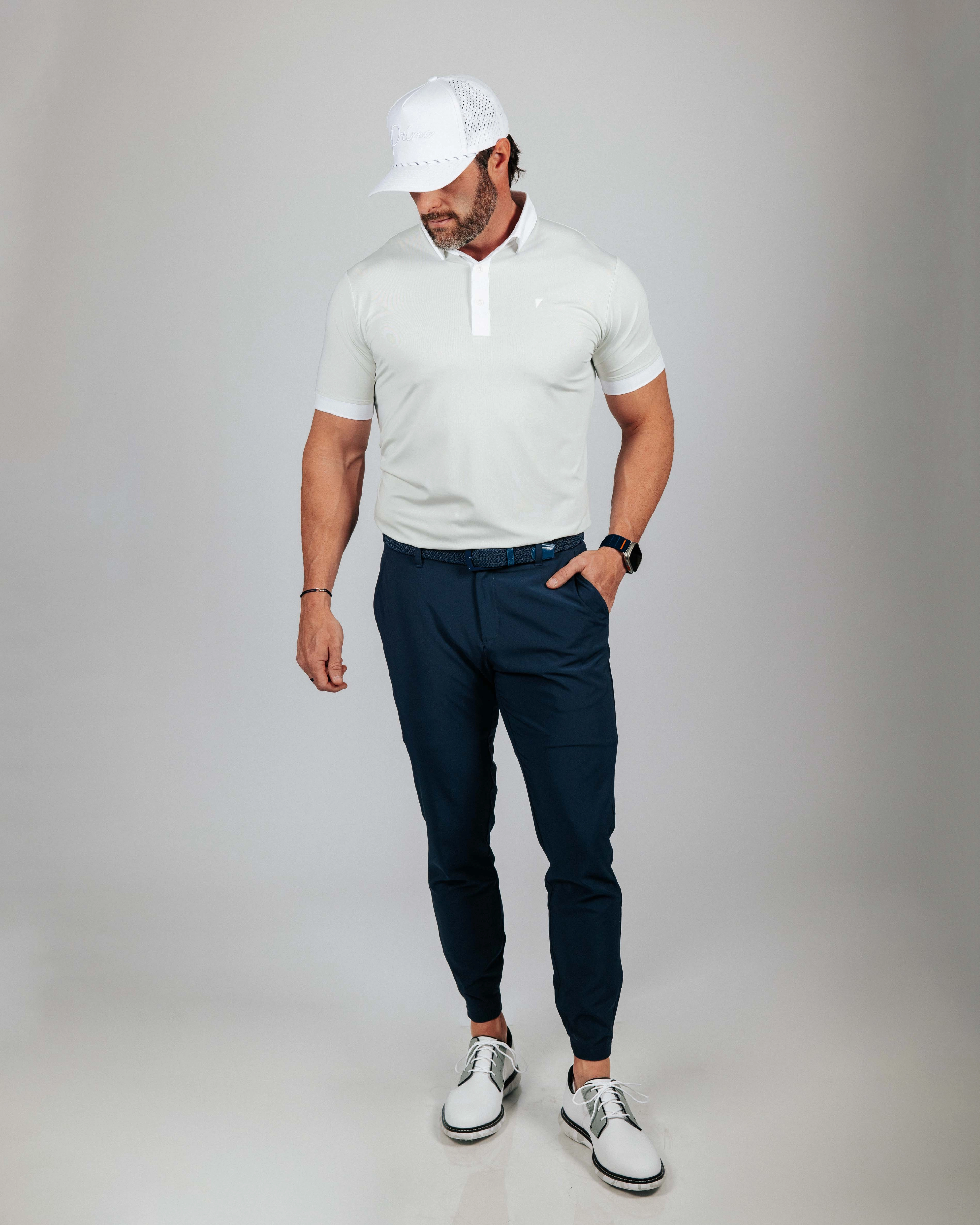 Mist Classic Polo Raw Edge Detail