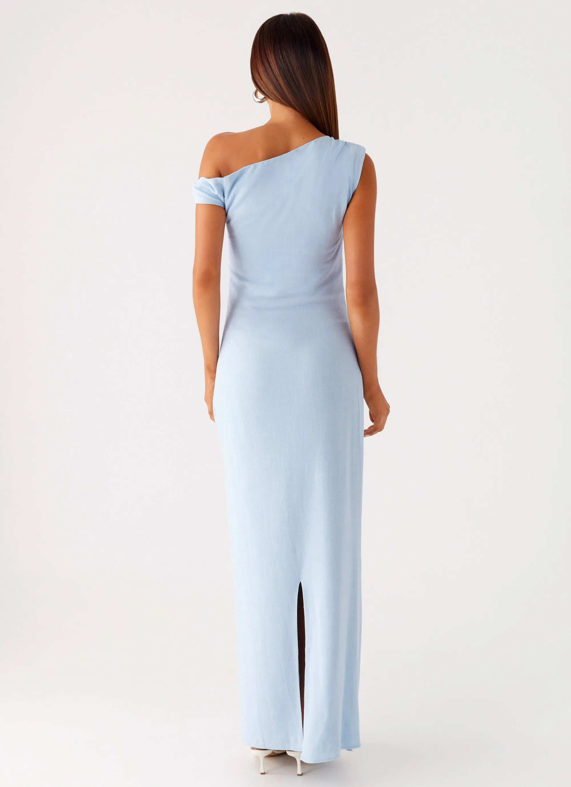 Tiered Skirt Mckenna Maxi Dress - Blue