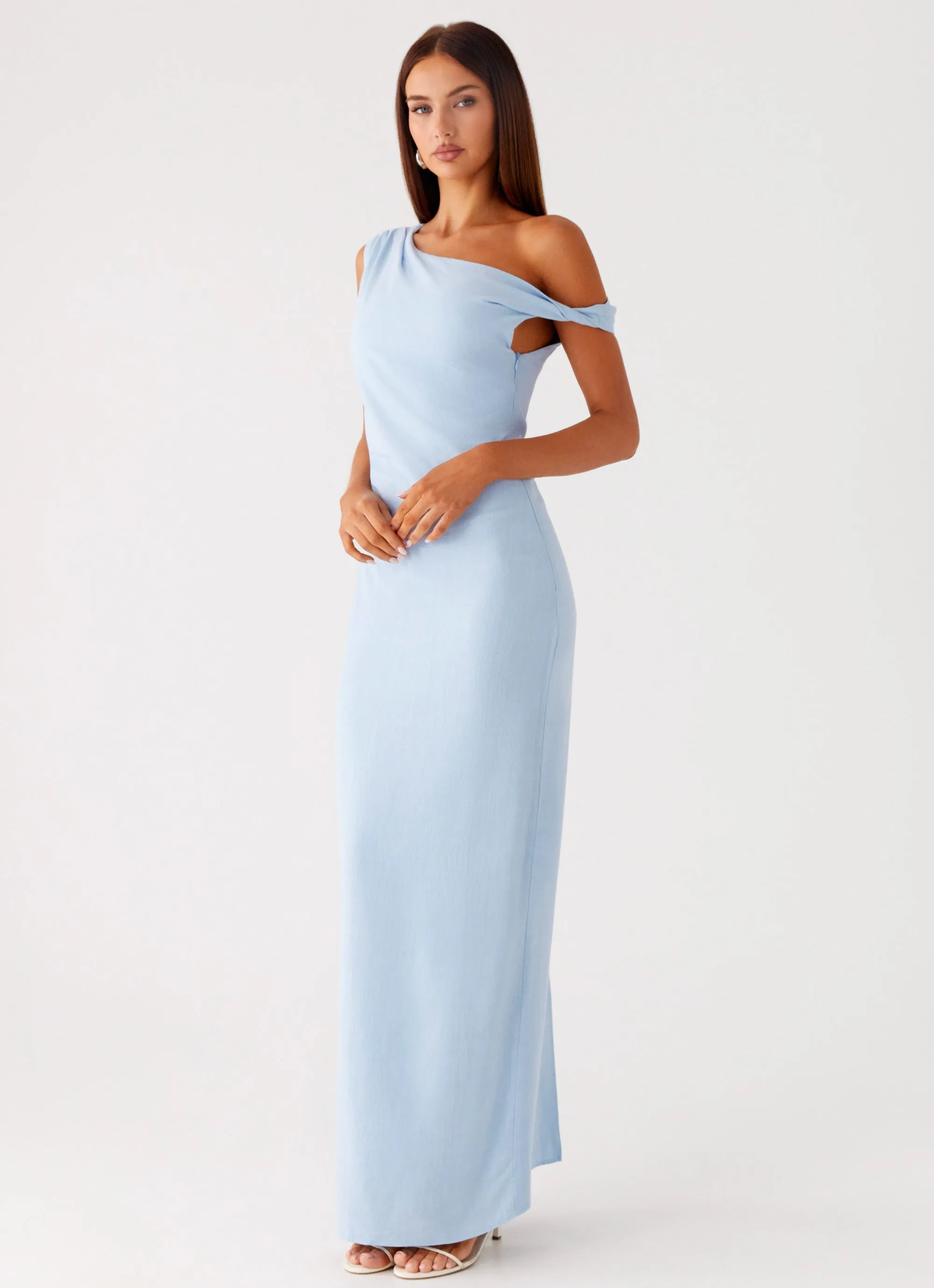 Mckenna Maxi Dress - Blue Relaxed-fit gown