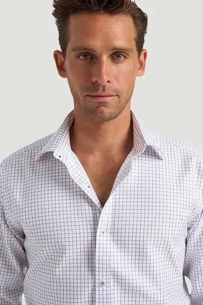 M.J. Bale - McGuinness Shirt - Check - White/Jacaranda
