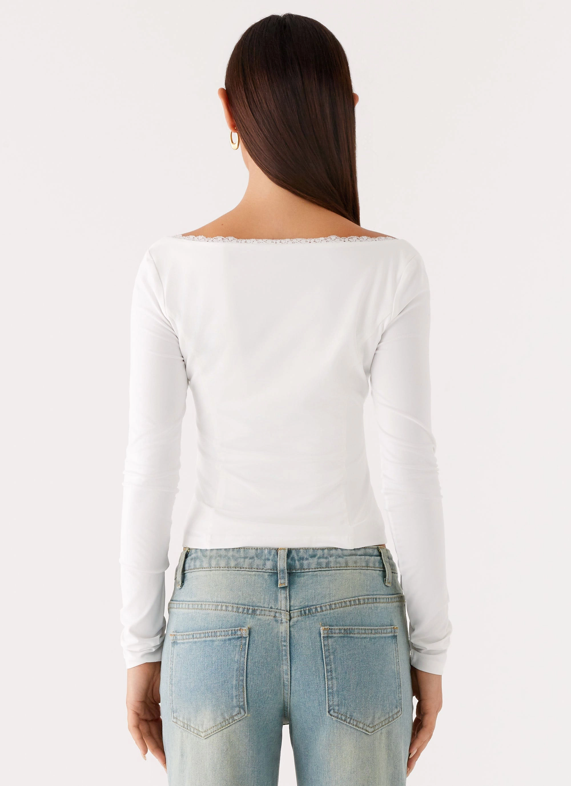Tunic top Moda Long Sleeve Top - White