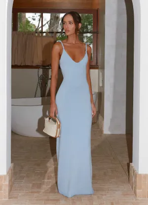 Anastasia Maxi Dress - Blue Smart Style Versatile Edge