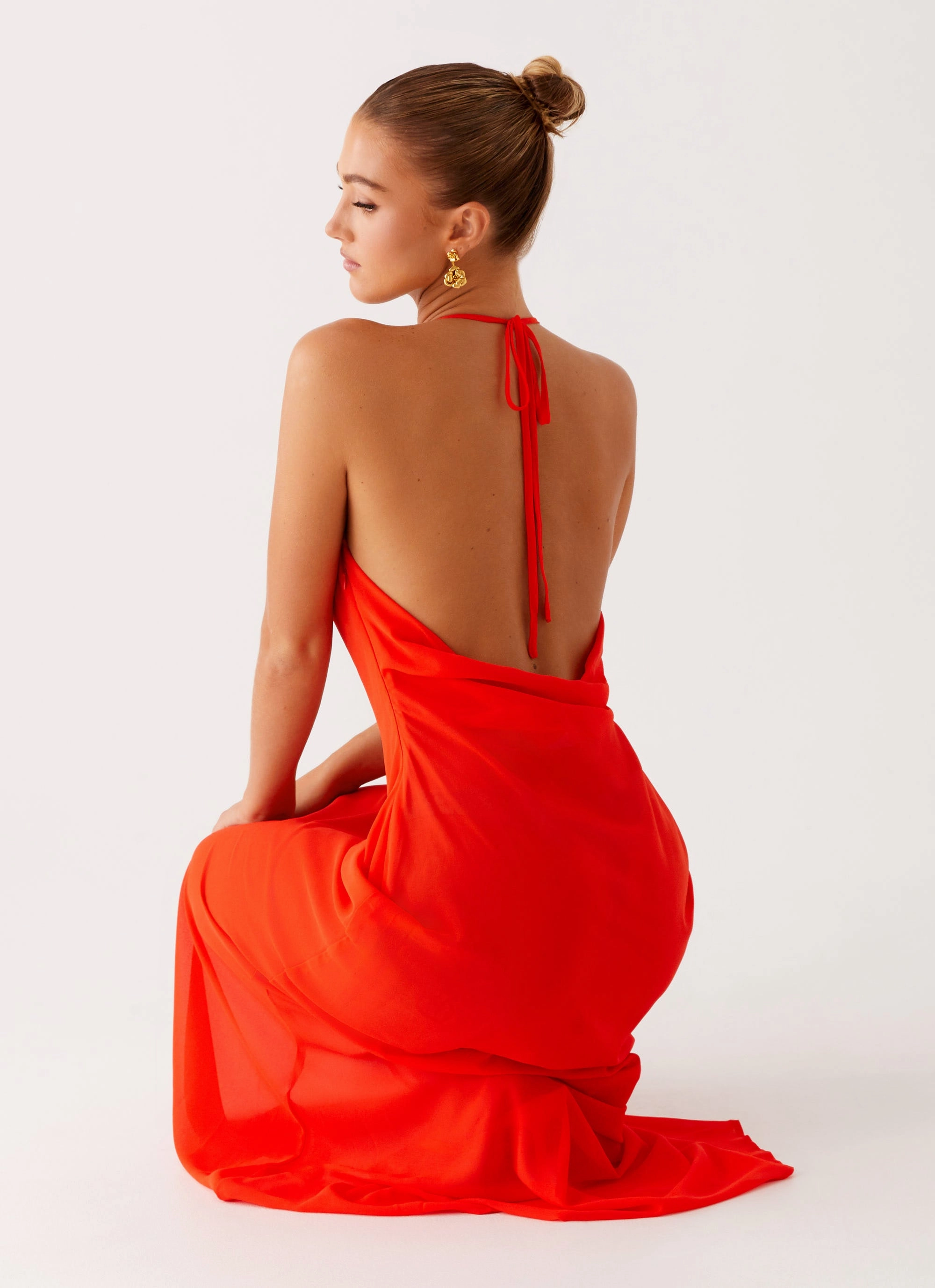 Polished look dress Soft Air Fantasy Maxi Dress - Orange