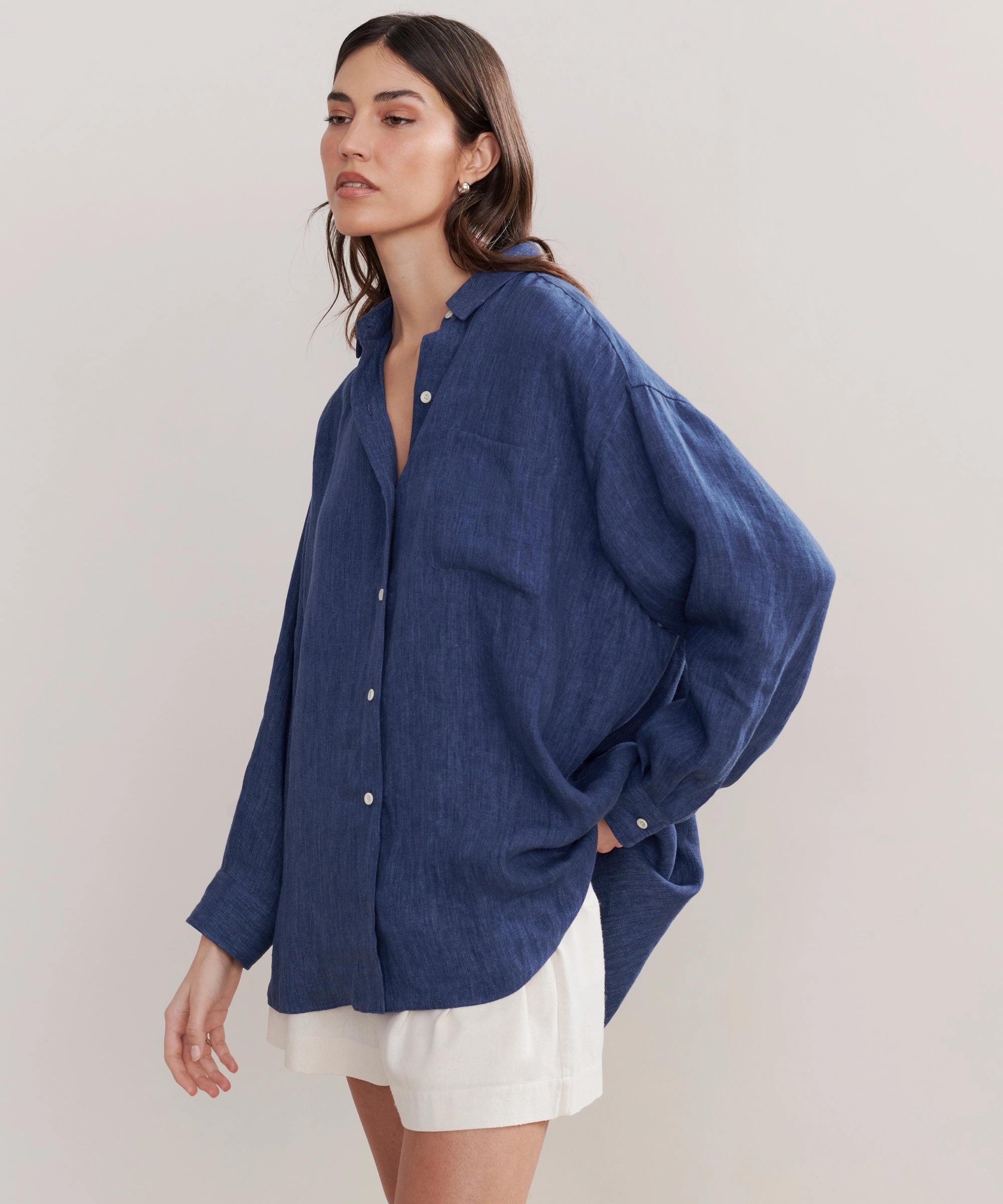 Relaxed Oversized Shirt TaglessComfort Easy to Wear