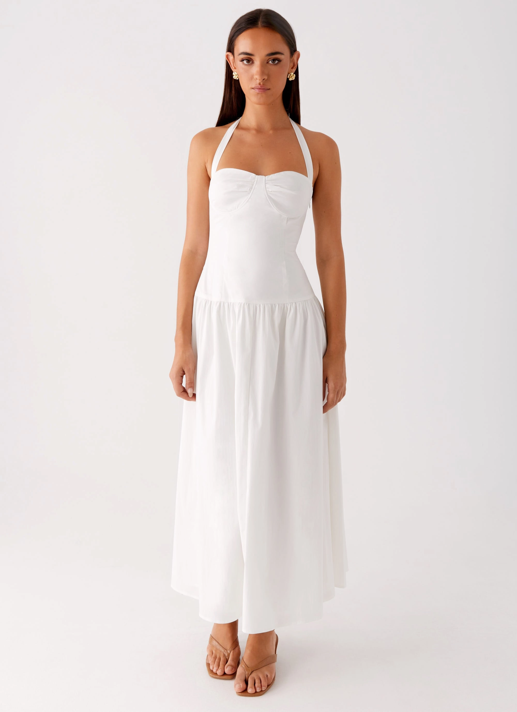 Cocktail Ready Vento Midi Dress - White