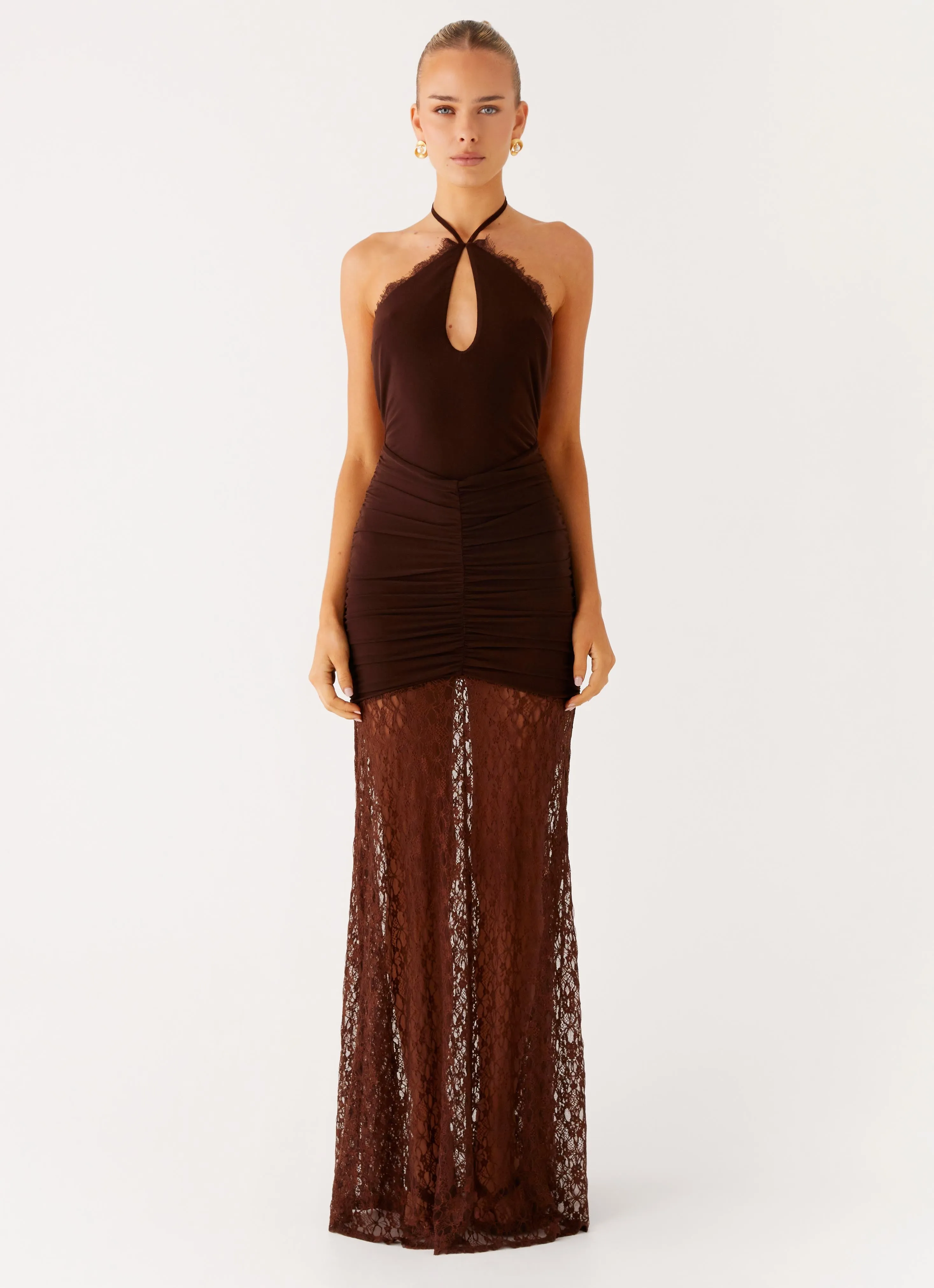 Chill Comfort Somber Maxi Dress - Chocolate