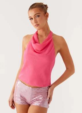 ElasticTrimming Soft Cotton Buenos Aires Top - Pink