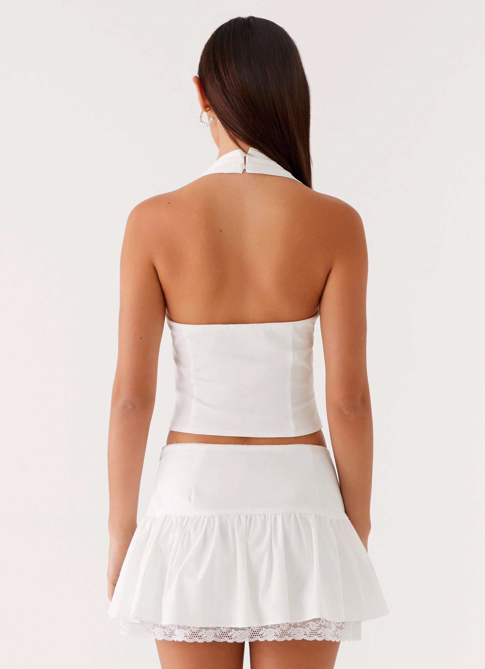 Minimal Comfort Odor Resistant Mavis Mini Skirt - White