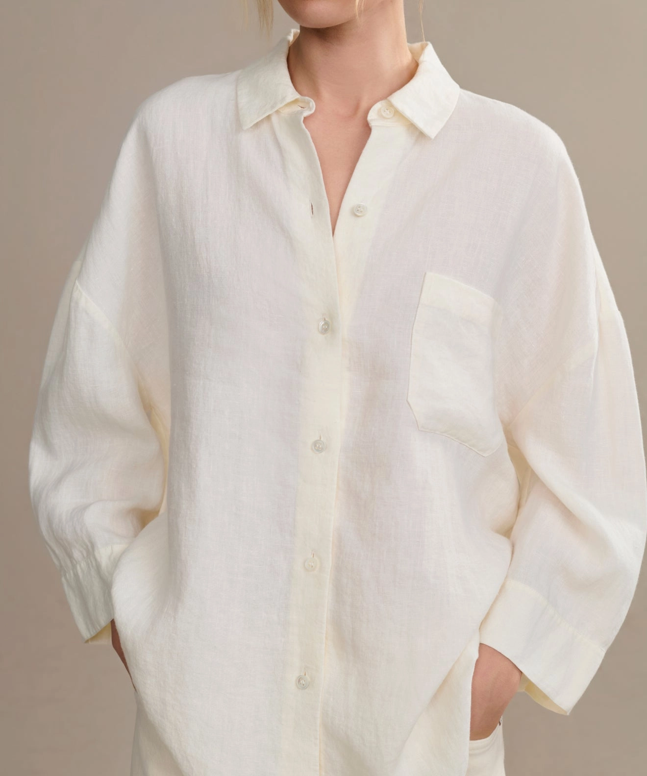 Linen Logan Shirt NonIrritating Stitching