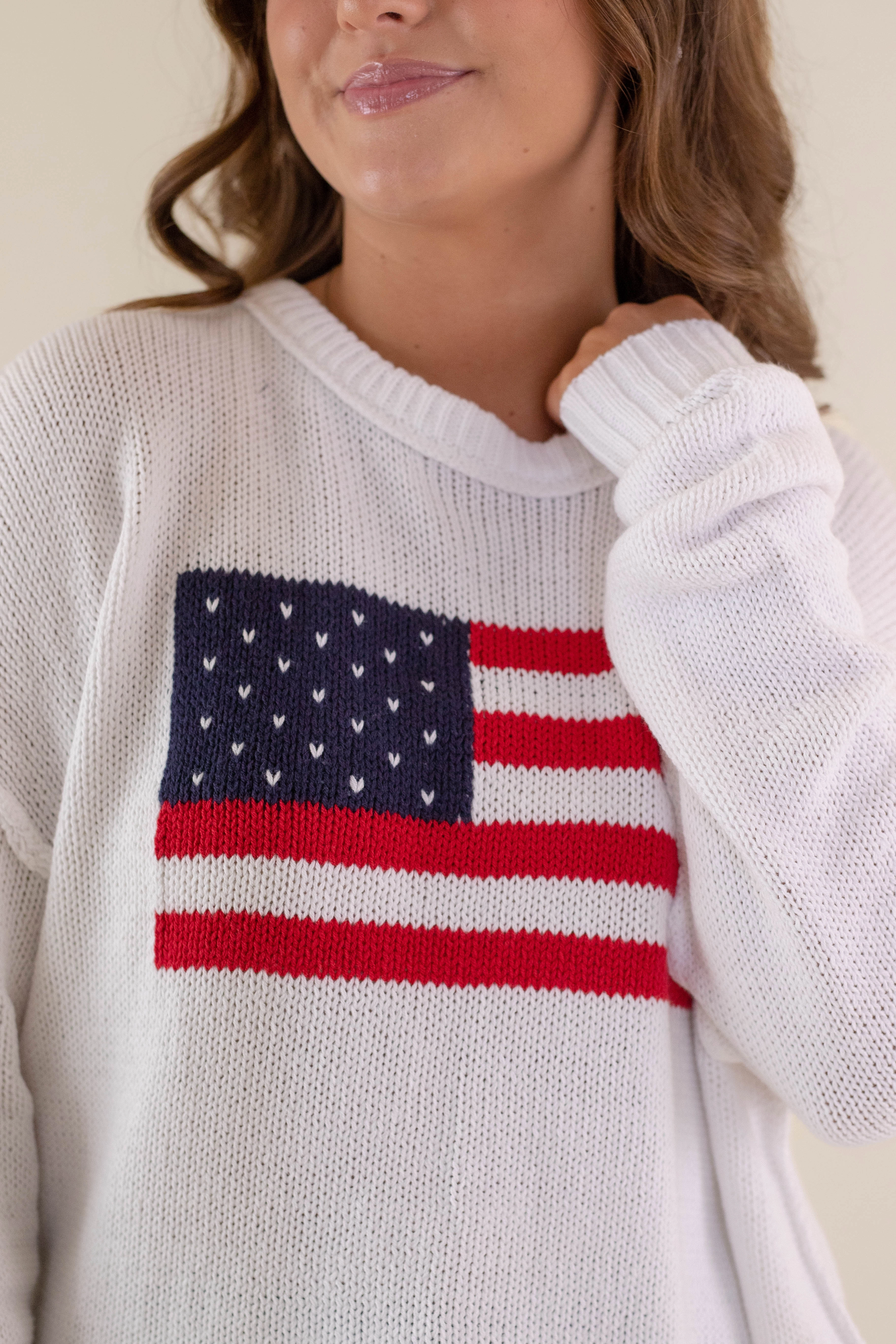 RESTOCK: All American Sweater-White Casual Tank