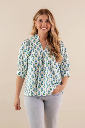 In My Hands Blouse Odor Resistant Treatment Ventilated Side Panels