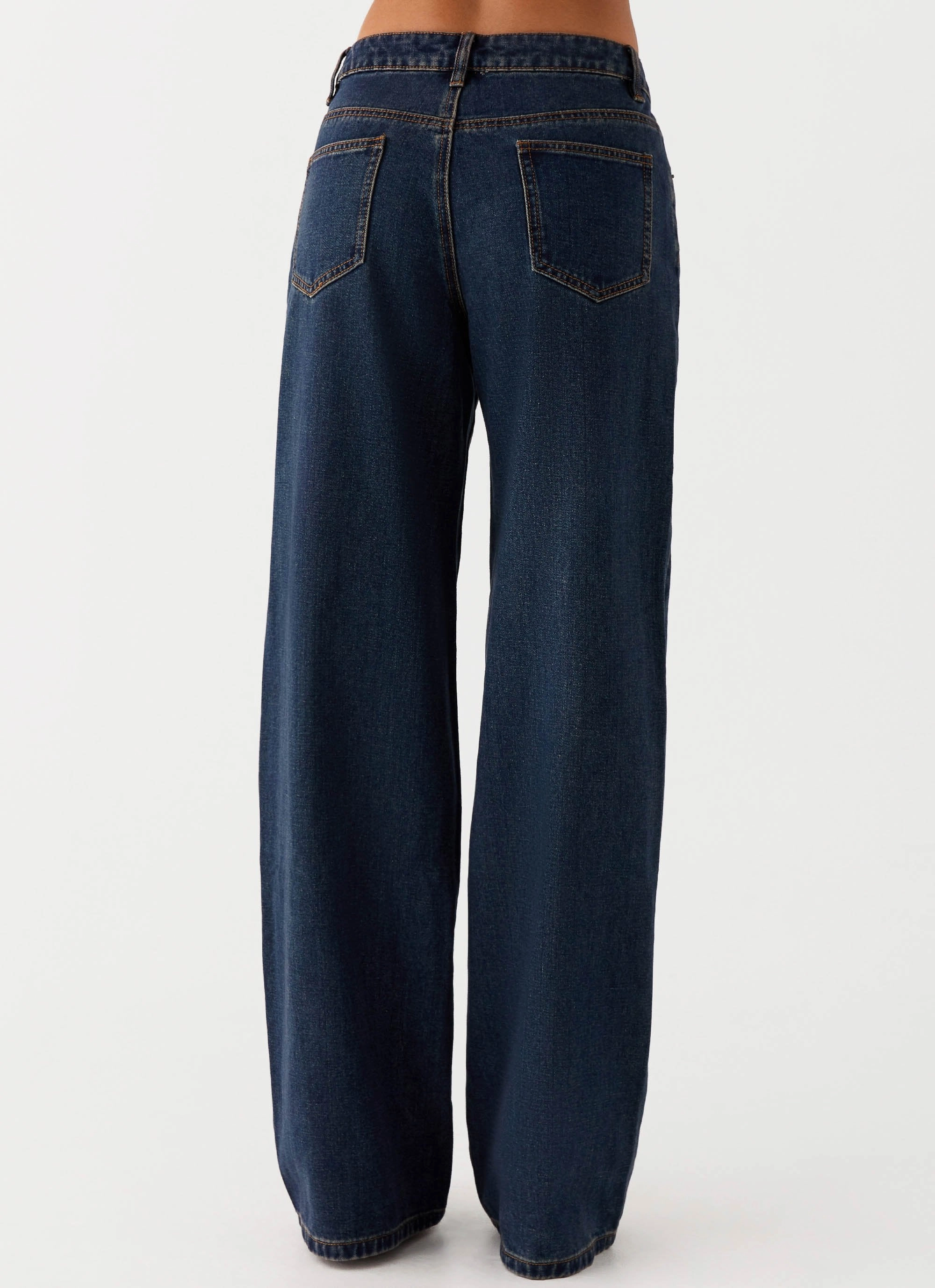 Keanna Low Rise Denim Jeans - Washed Denim UV Protection Perfect Silhouette