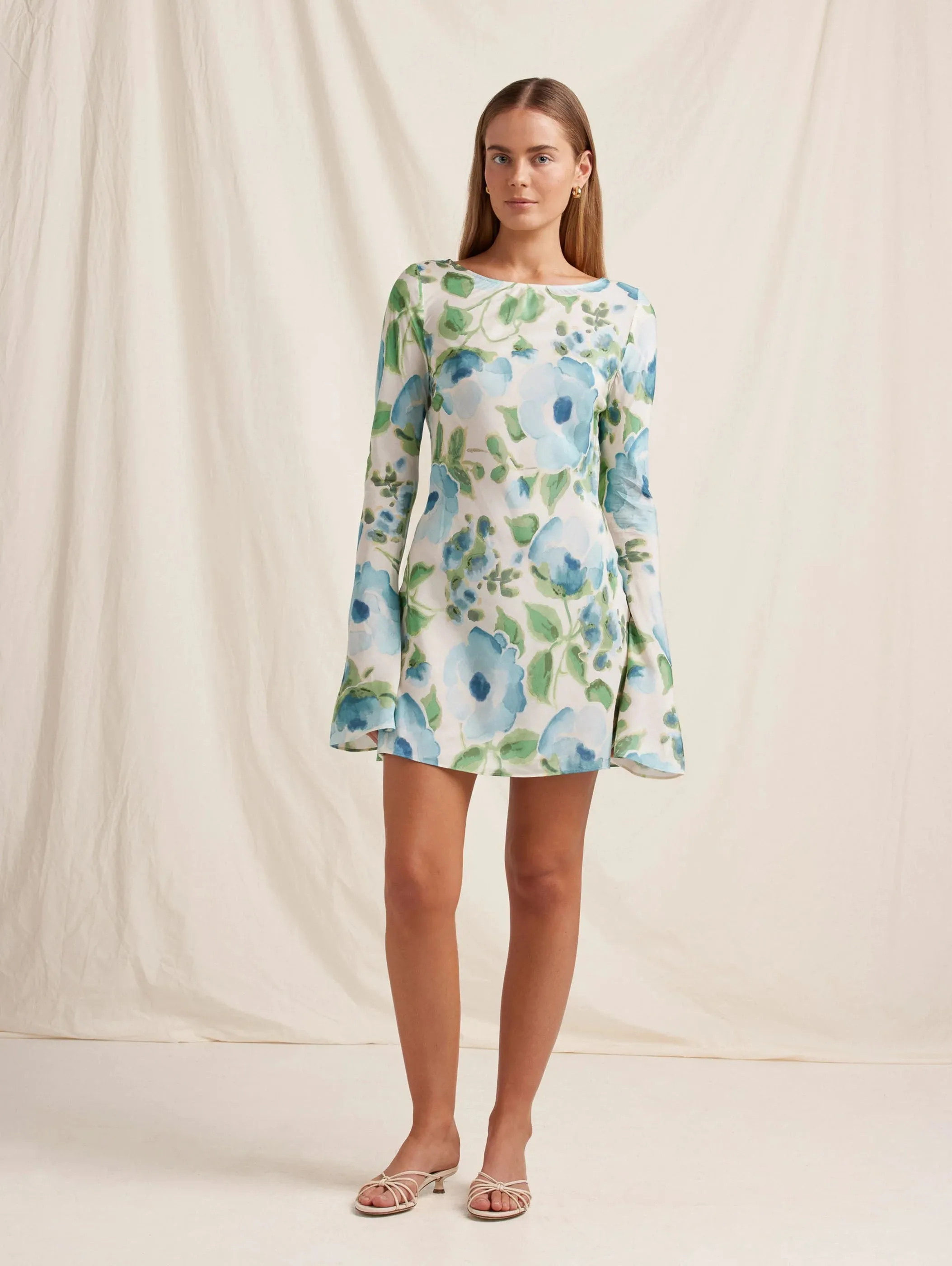 Momento Long Sleeve Mini Dress - Isles