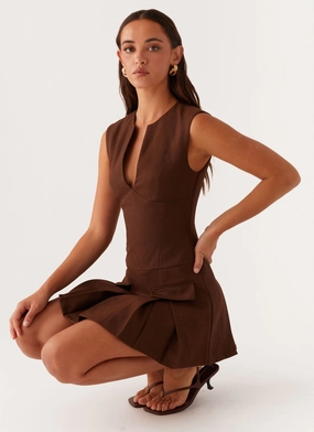 Night wear Polished Motion Cassia Mini Dress - Brown