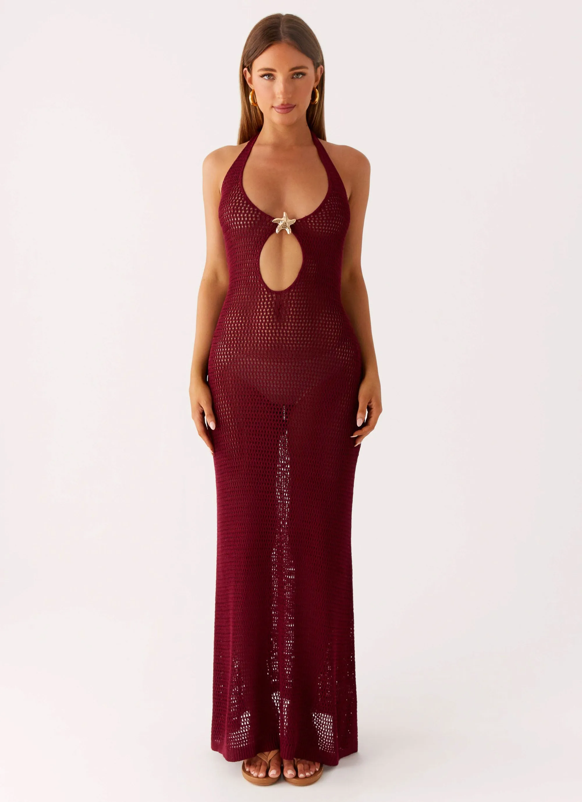 Beadwork Spring Flow Moon Tide Maxi Dress - Violetta