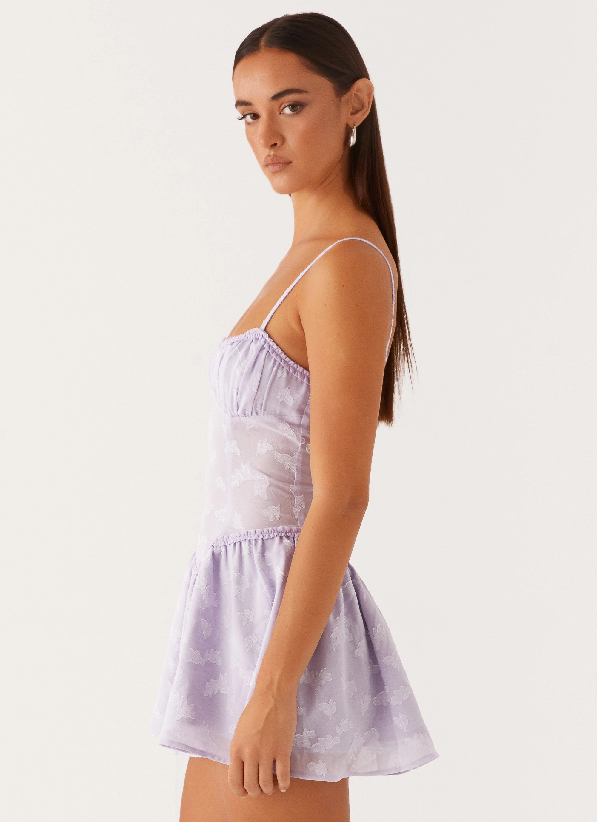 Morgana Mini Dress - Lilac Winter Classic