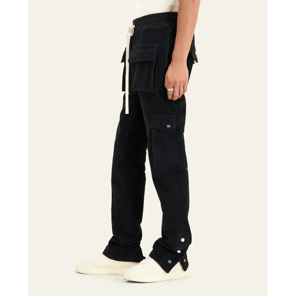 Mouty Black Corduroy Cargo