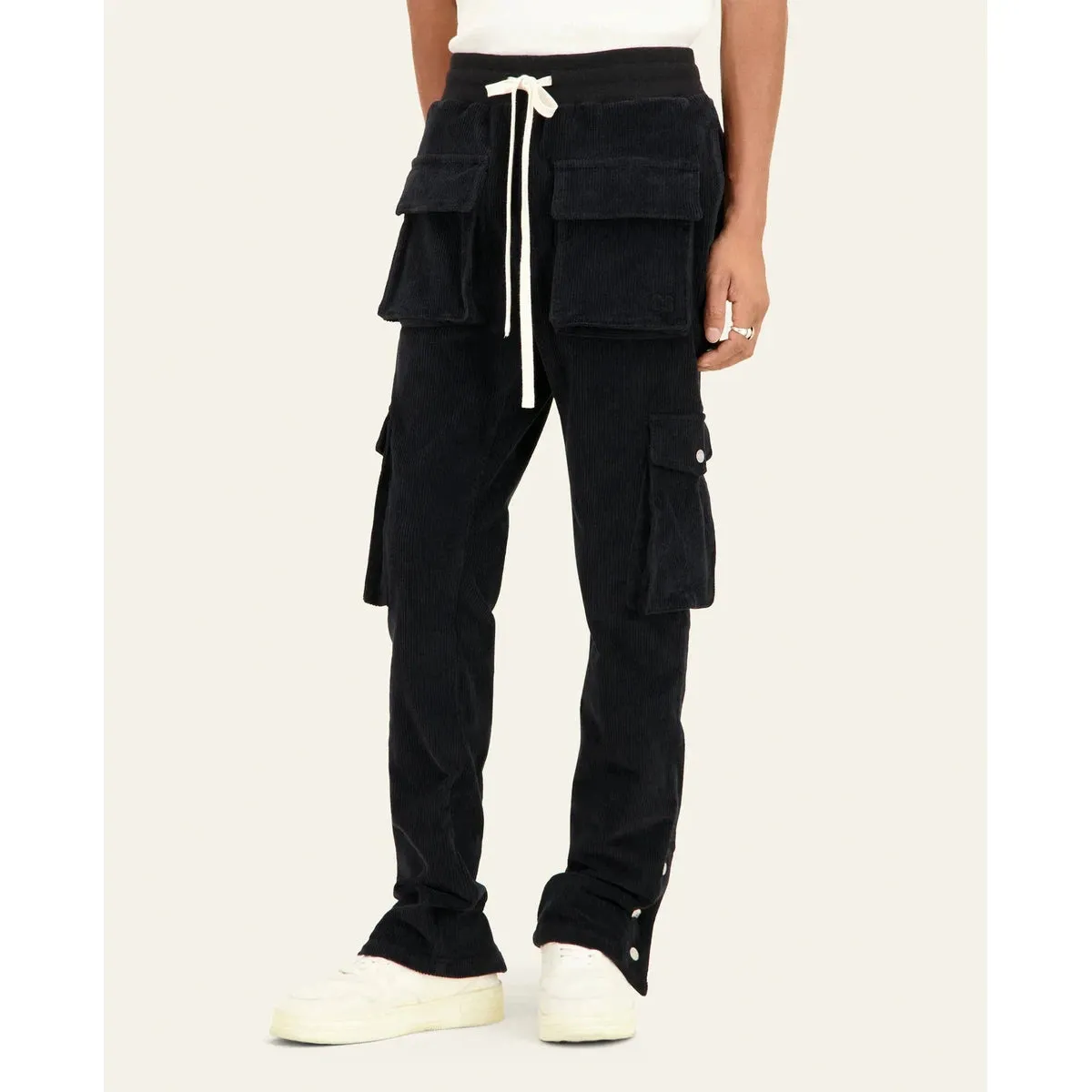 Mouty Black Corduroy Cargo