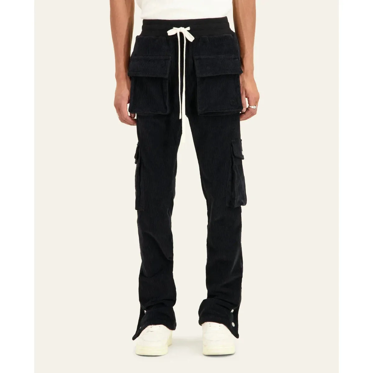 Mouty Black Corduroy Cargo