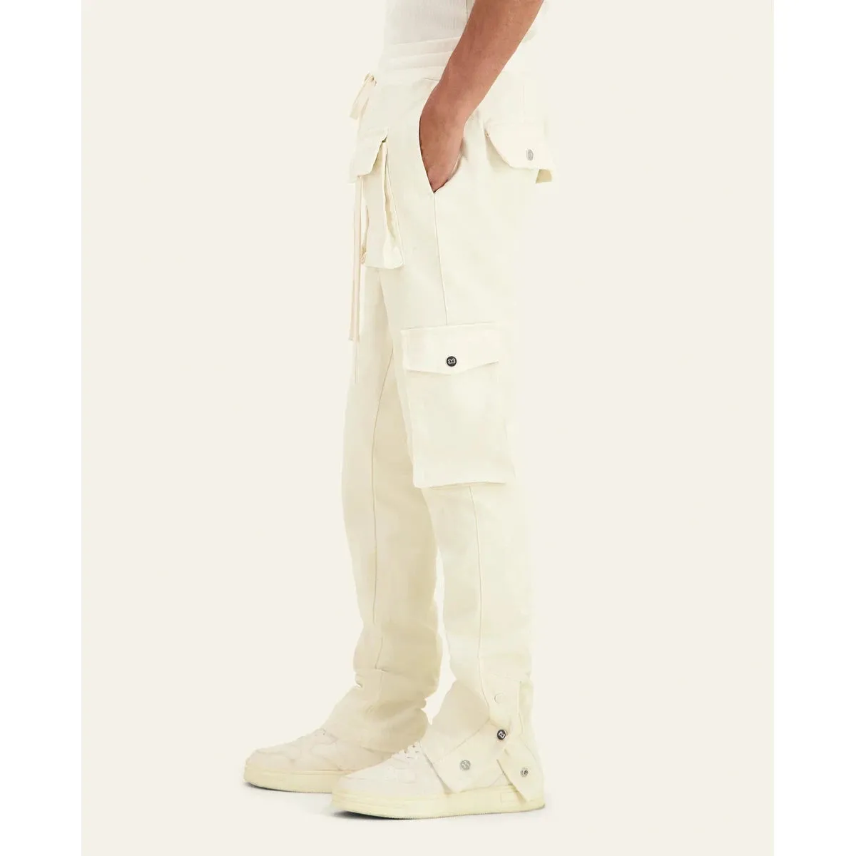 Mouty Ecru Cargo Pants