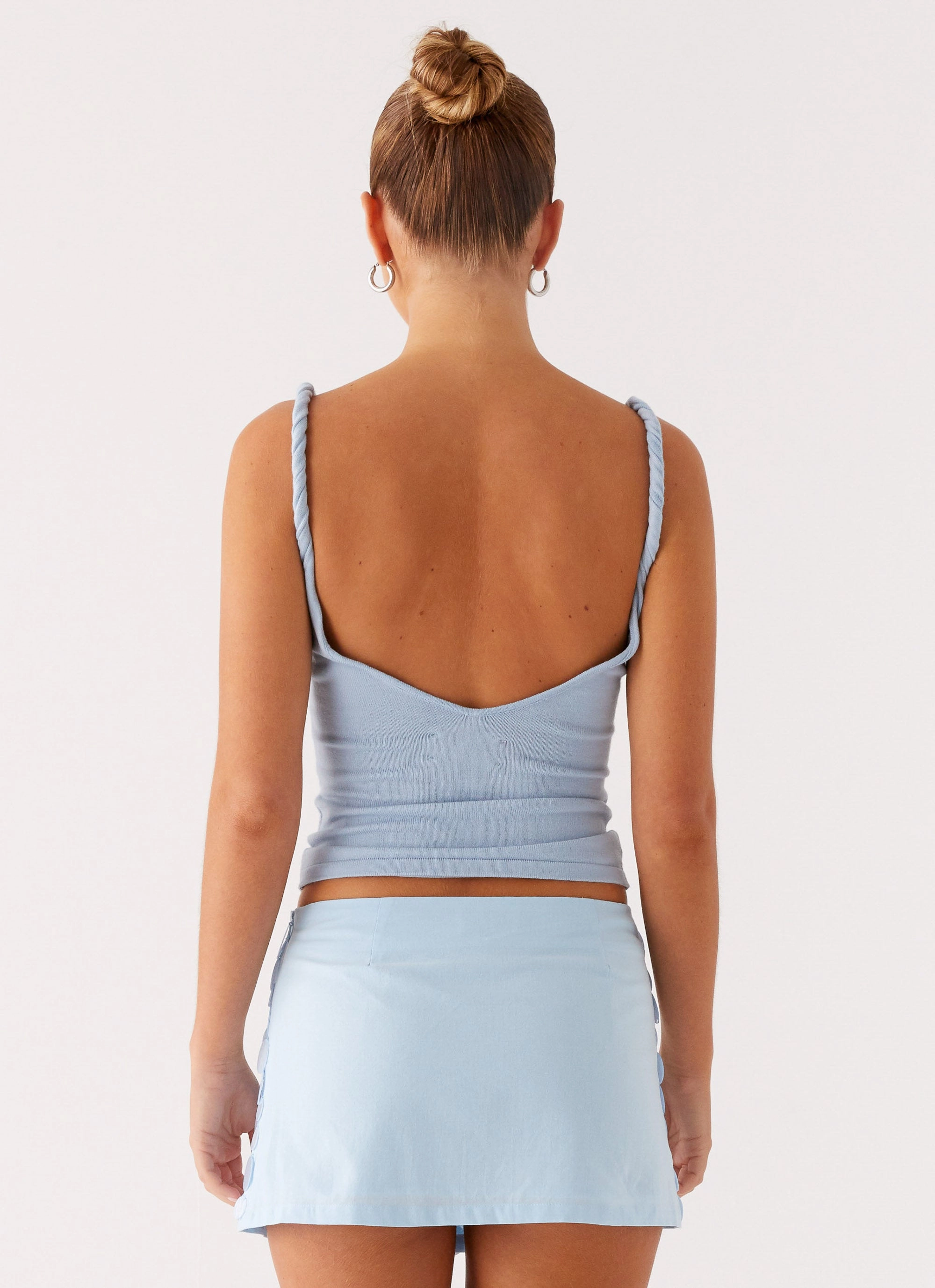 Movie Star Mini Skirt - Blue Stretch Layer Fit