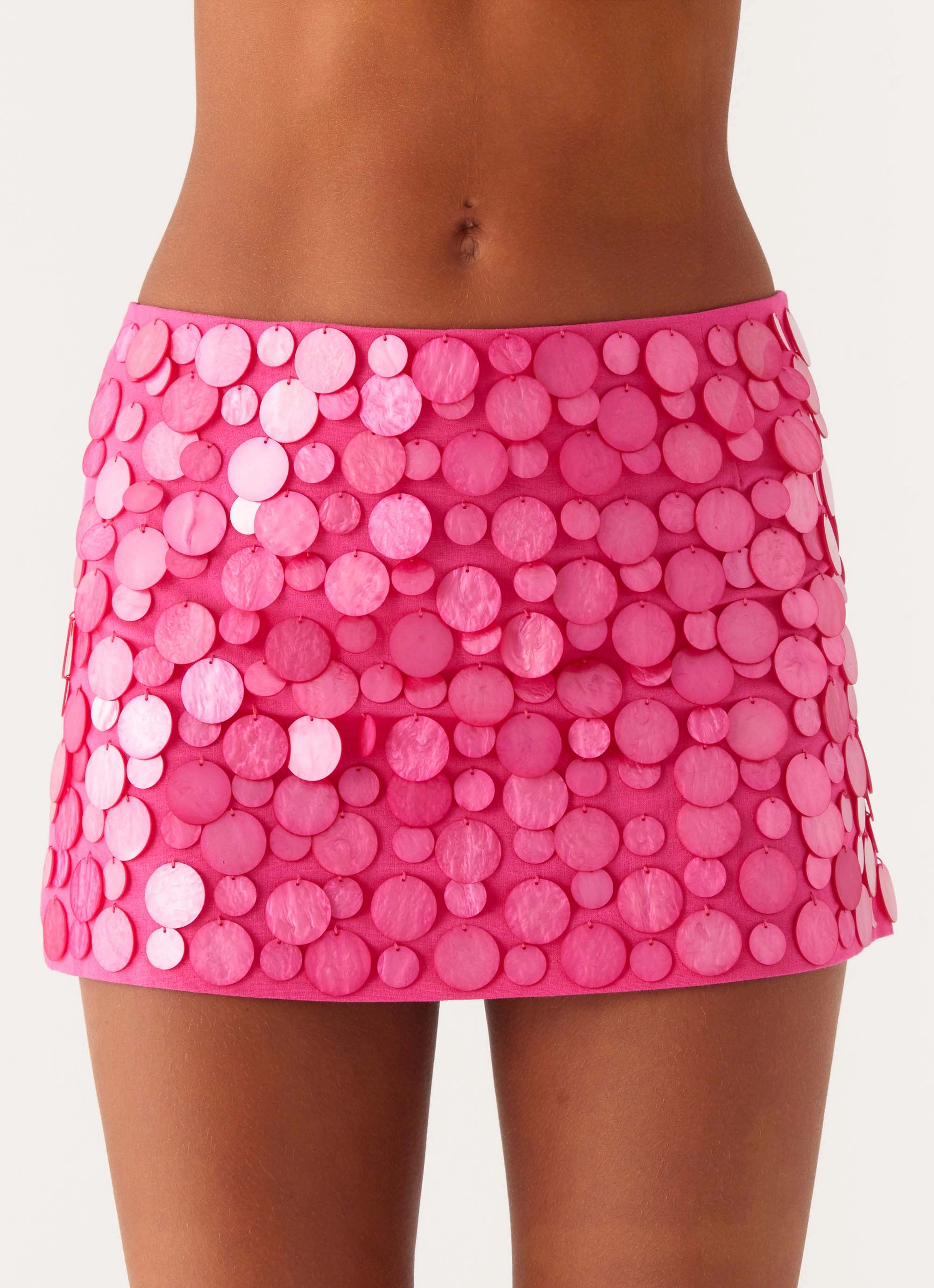 Padded hips Movie Star Mini Skirt - Fuchsia
