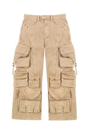 Multi Pocket Safari Cargo Pants
