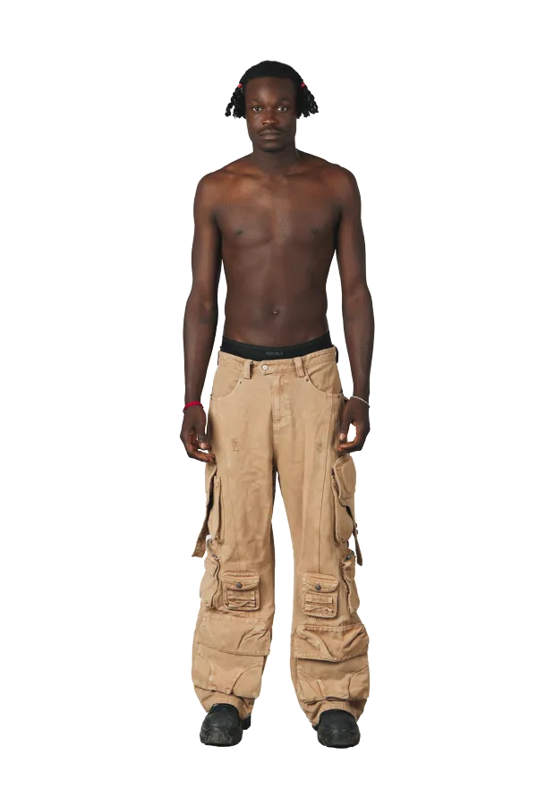 Multi Pocket Safari Cargo Pants