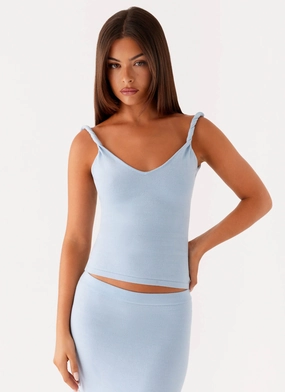 Anastasia Knit Top - Blue CollapsibleFrame