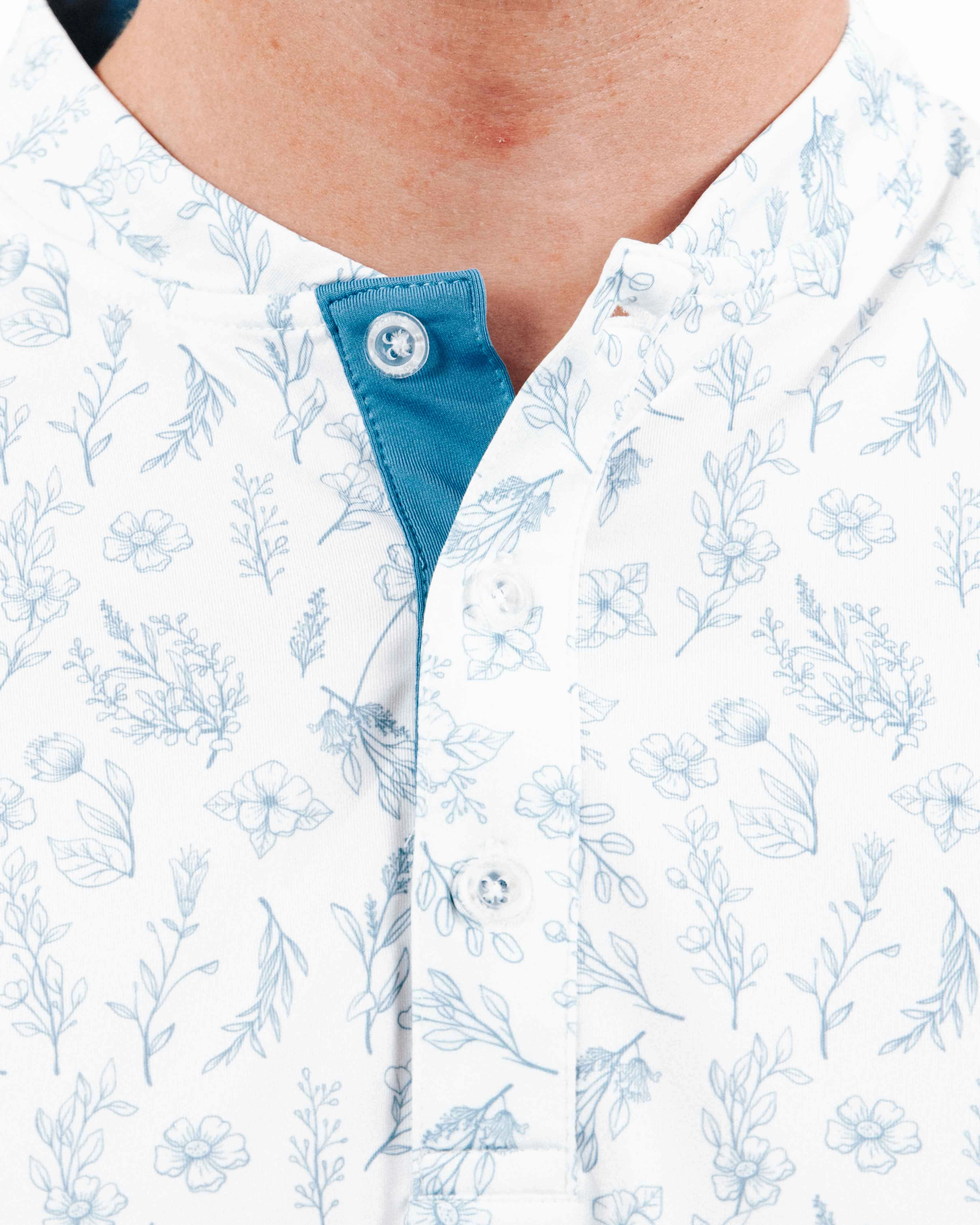 Slate Floral Blade Polo Airflow Vents