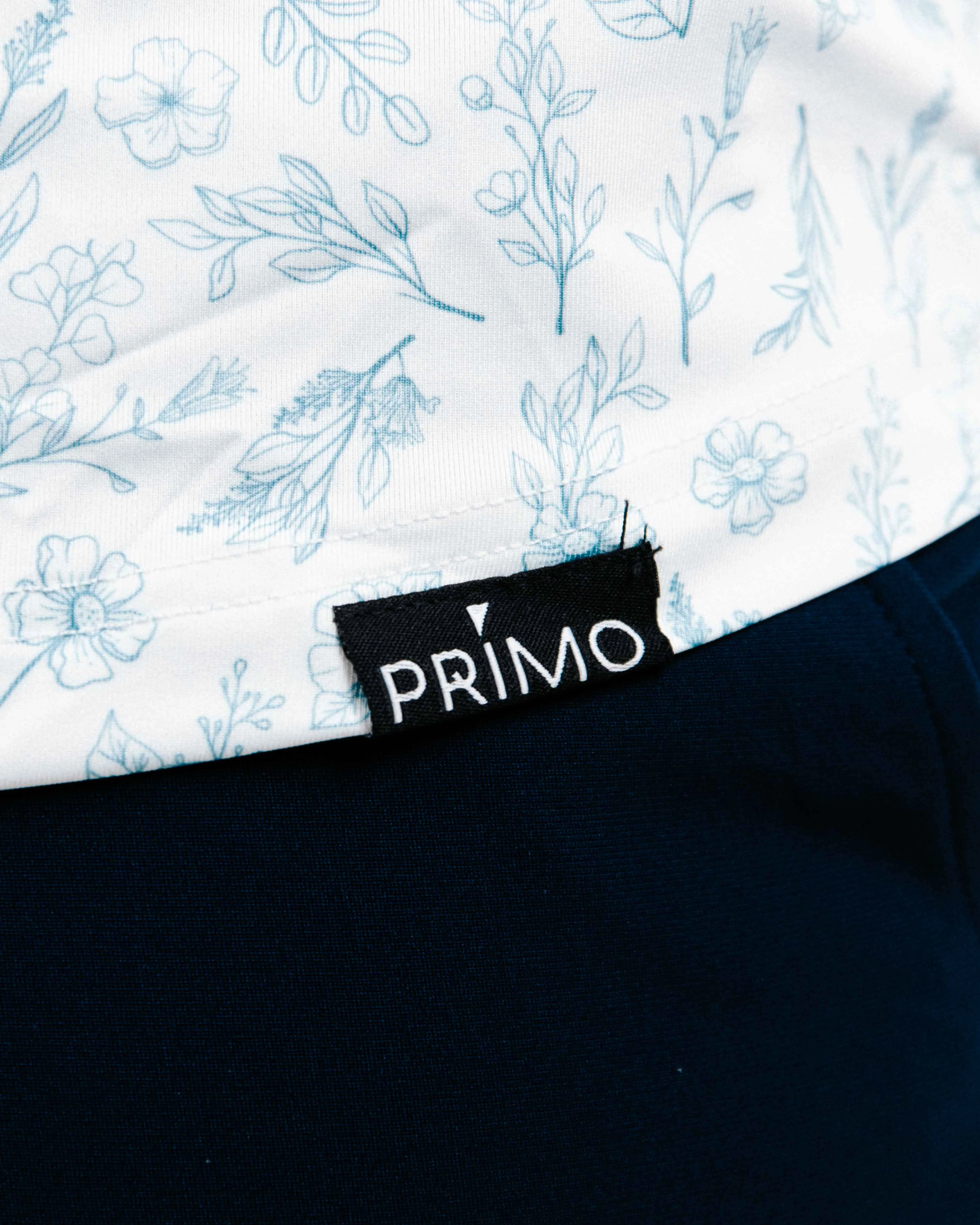 Slate Floral Blade Polo StretchComfortDesign
