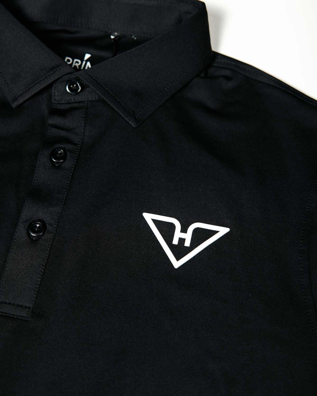 Black HyFlyers Classic Polo Reflective details Active Tee