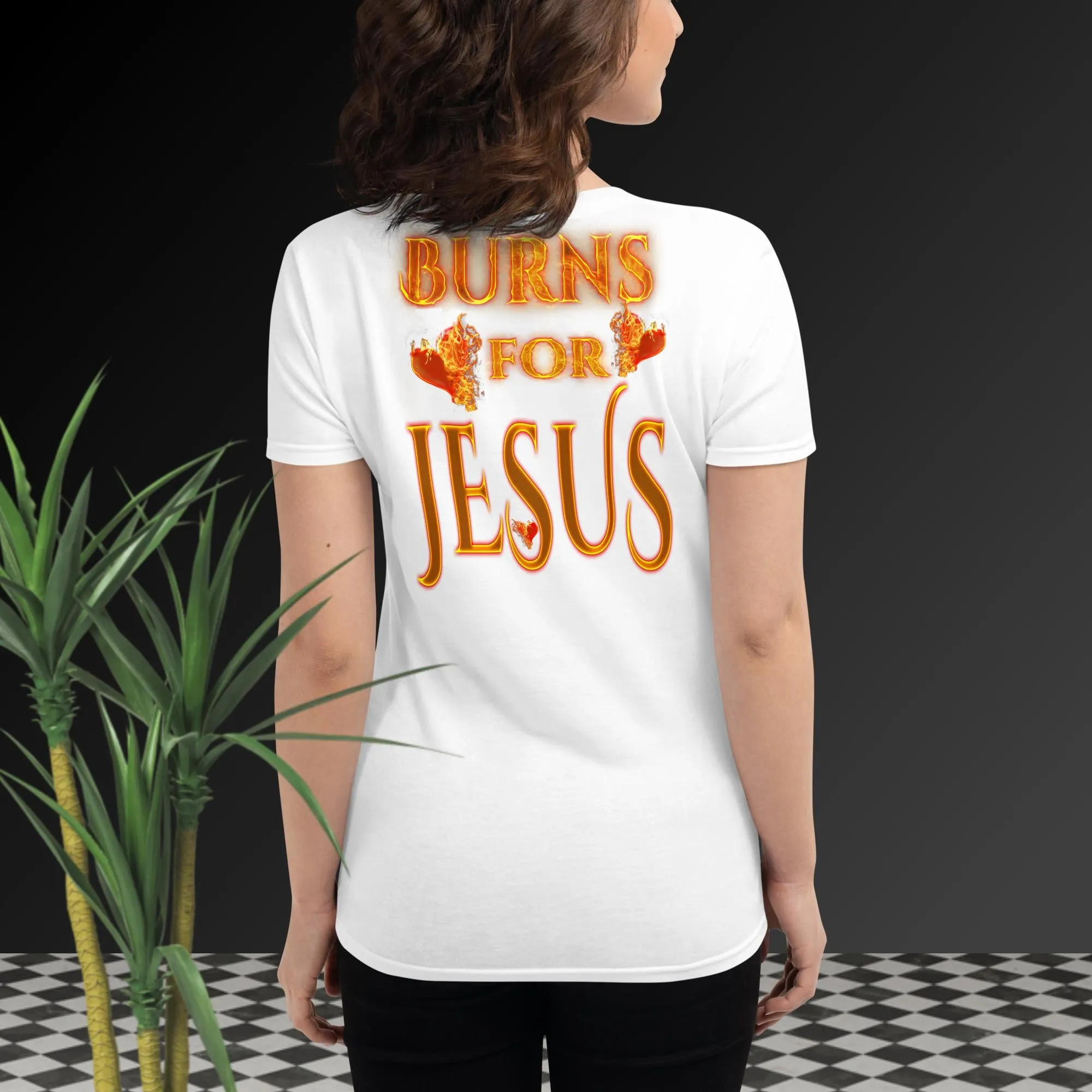 My Heart Burns For JESUS - Women's short sleeve t-shirt