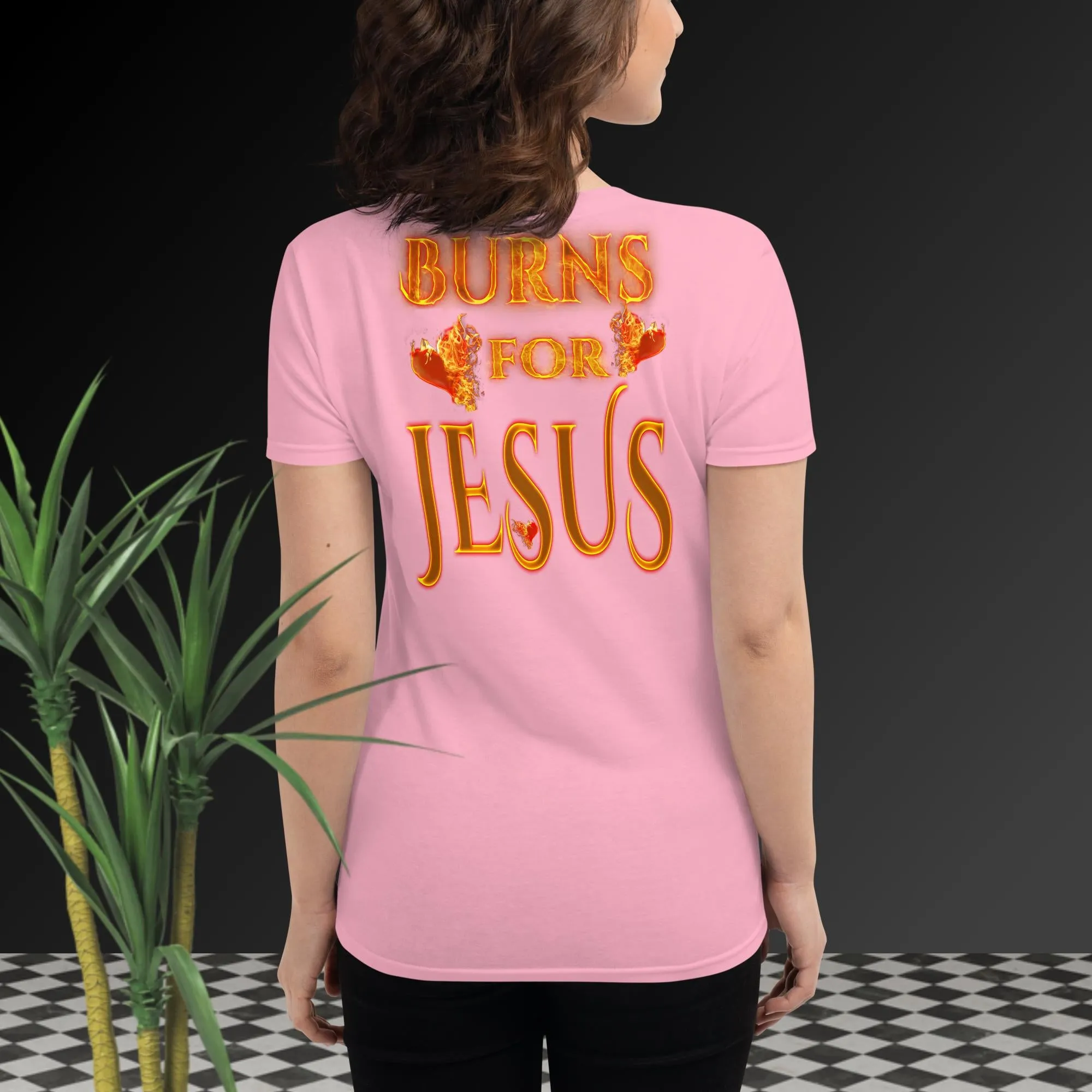 My Heart Burns For JESUS - Women's short sleeve t-shirt